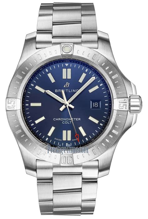 breitling a17388101 colt|Breitling Chronomat Colt Automatic Chronometer Blue Dial Men's .